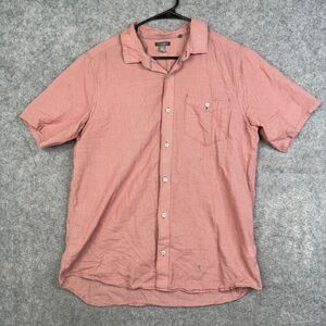 Toad & Co Shirt Mens Medium Airbrush Short Sleeve Organic Cotton Casual